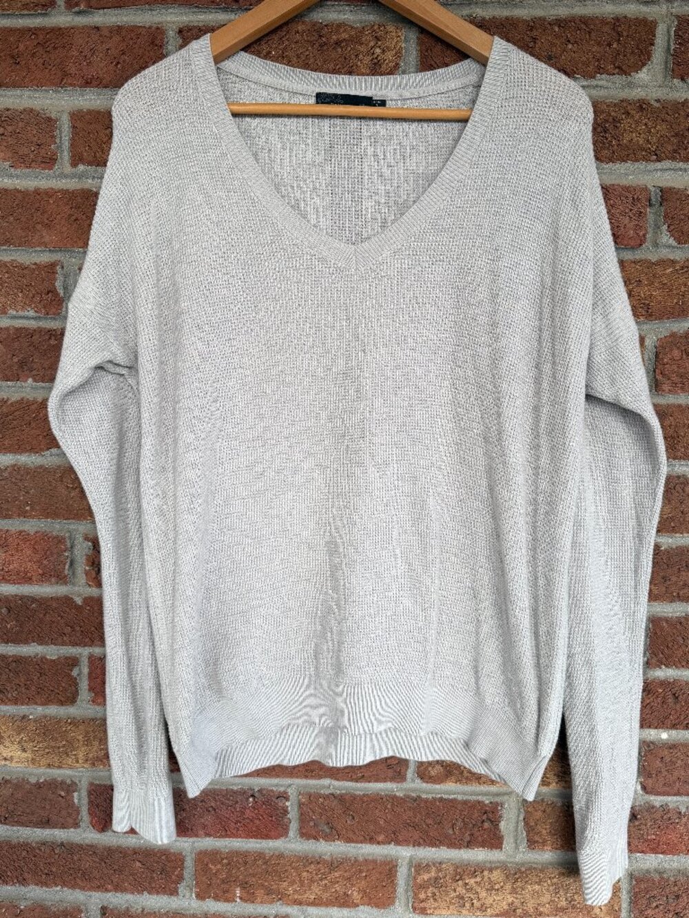 prana gray lightweight sweater * size XL * euc